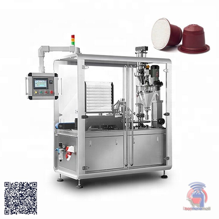 T Rotary Electric Automatic Mechanical Coffee Capsule Filling Sealing Machine for Powder Commodity Food Core Motor Component